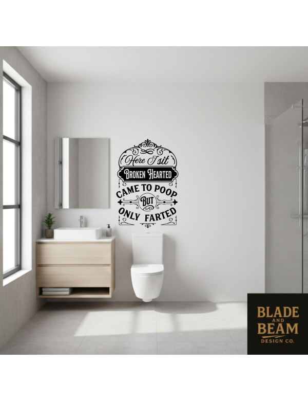 Sticker indoor Broken hearted