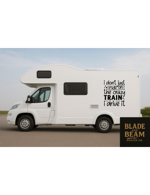 Sticker outdoor Crazy train