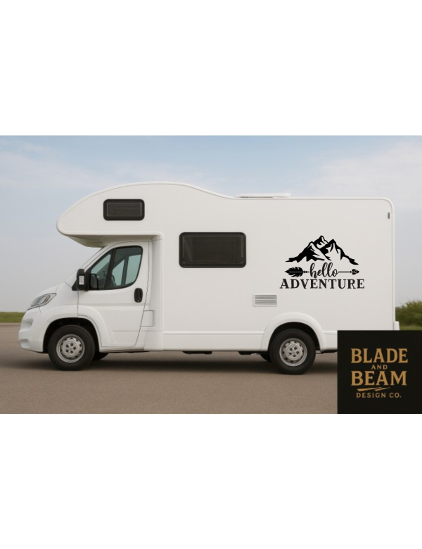 Sticker outdoor Hello adventure