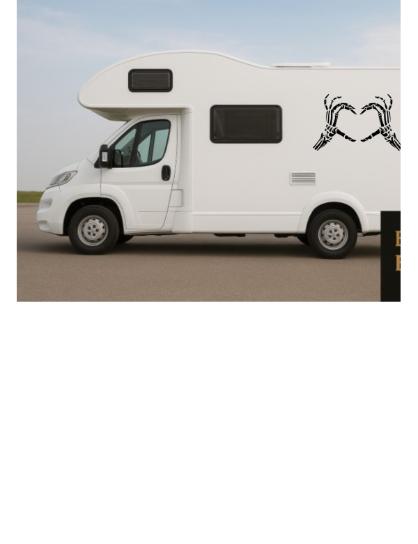 Sticker outdoor Bones heart