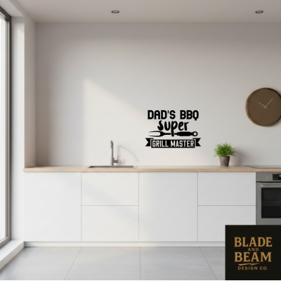 Sticker indoor Dad's BBQ