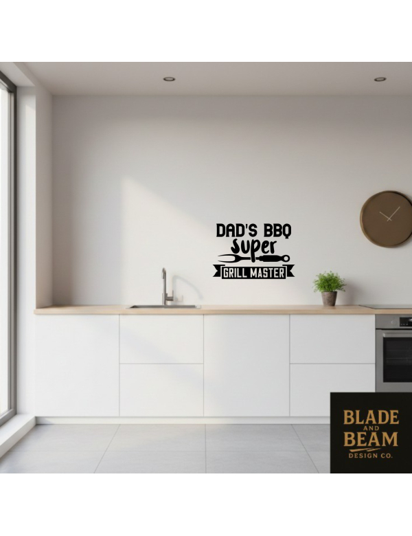 Sticker indoor Dad's BBQ