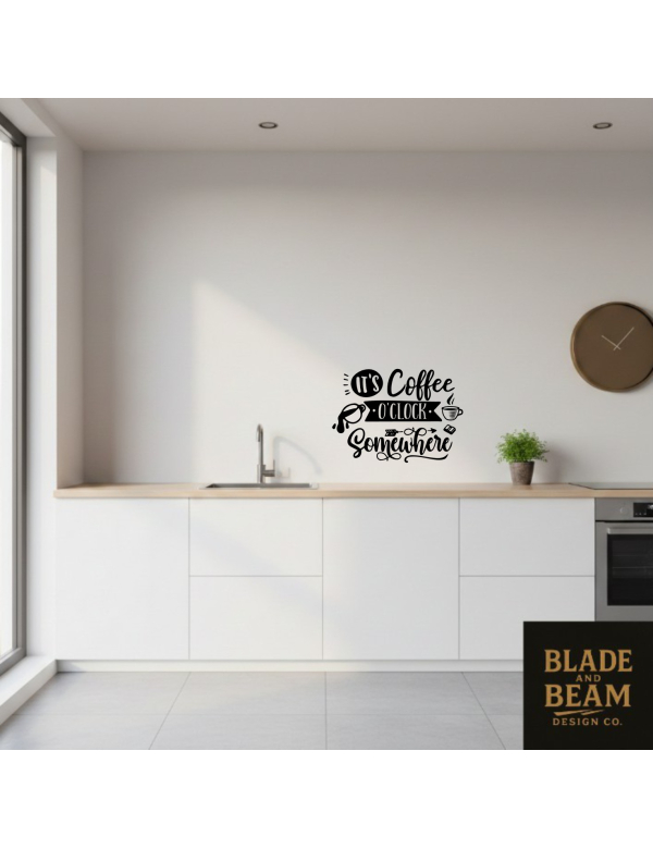 Sticker indoor Coffe O'clock