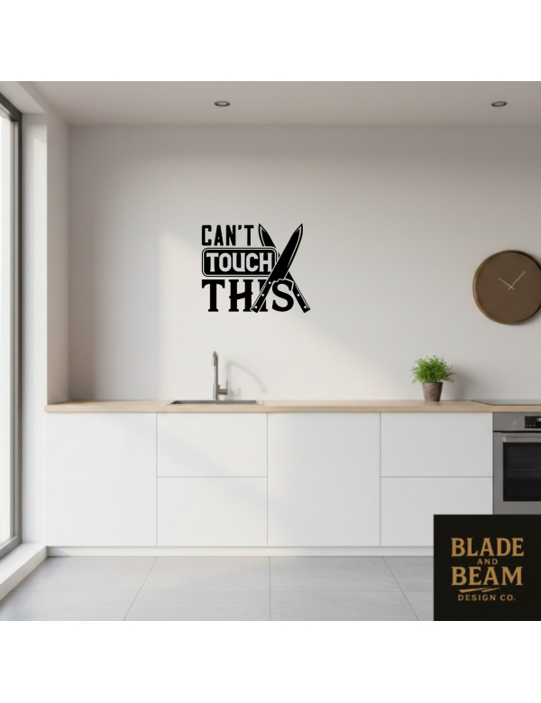 Sticker indoor Can't touch this