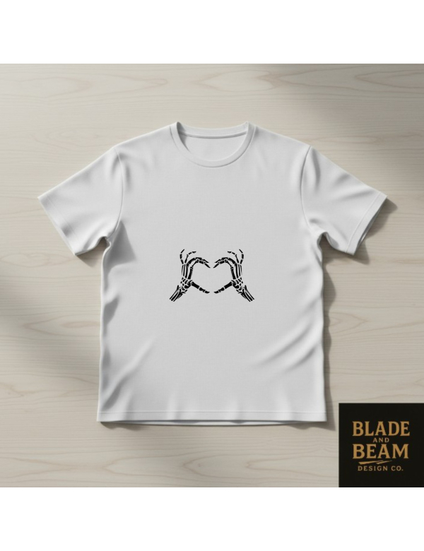 T-shirt bone heart