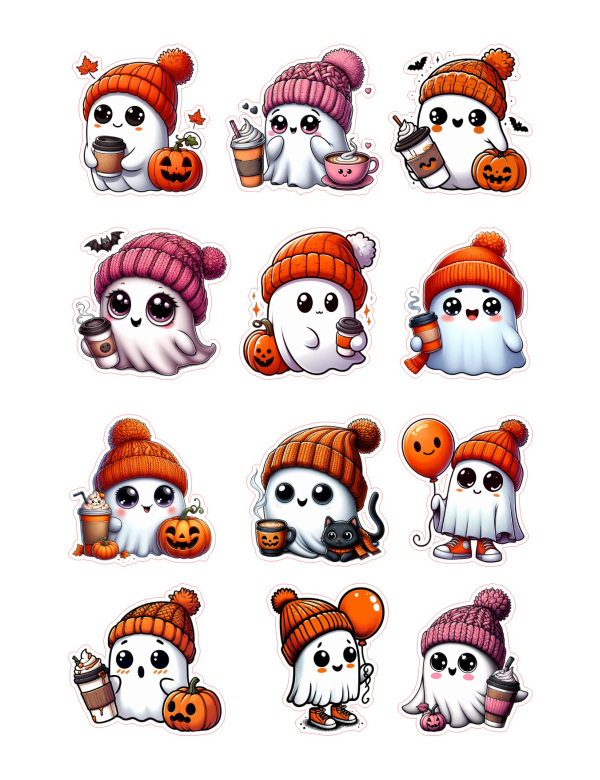 Stickervel Halloweenspookjes