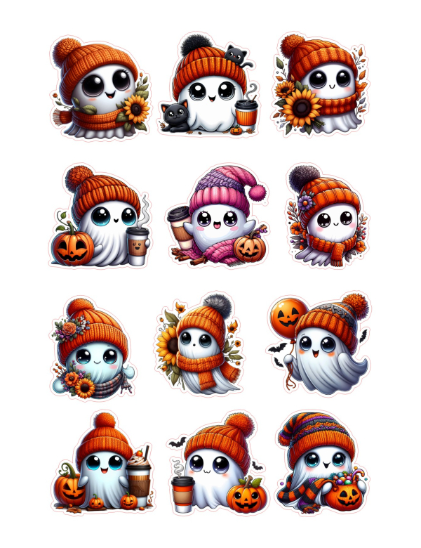 Stickervel Halloweenspookjes 3