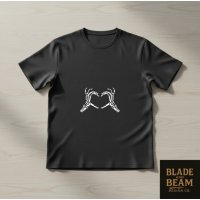 T-shirt bone heart
