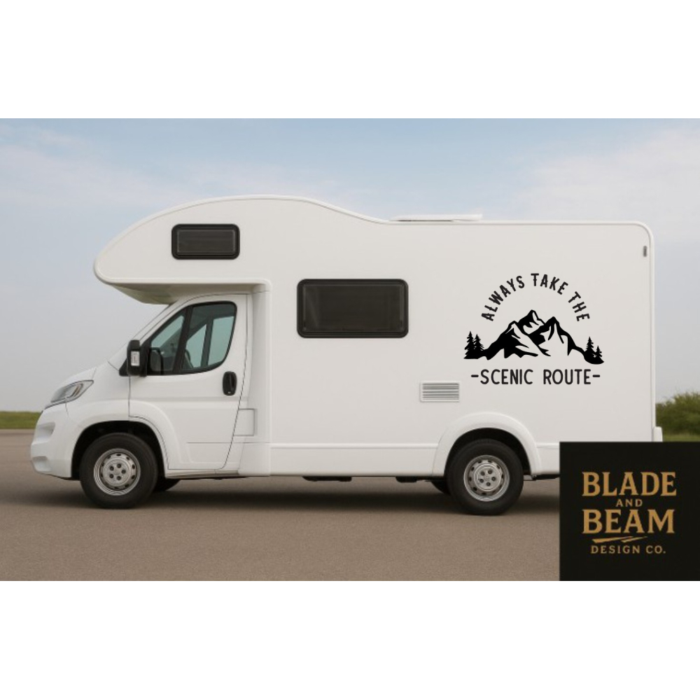 Sticker outdoor Scenic route