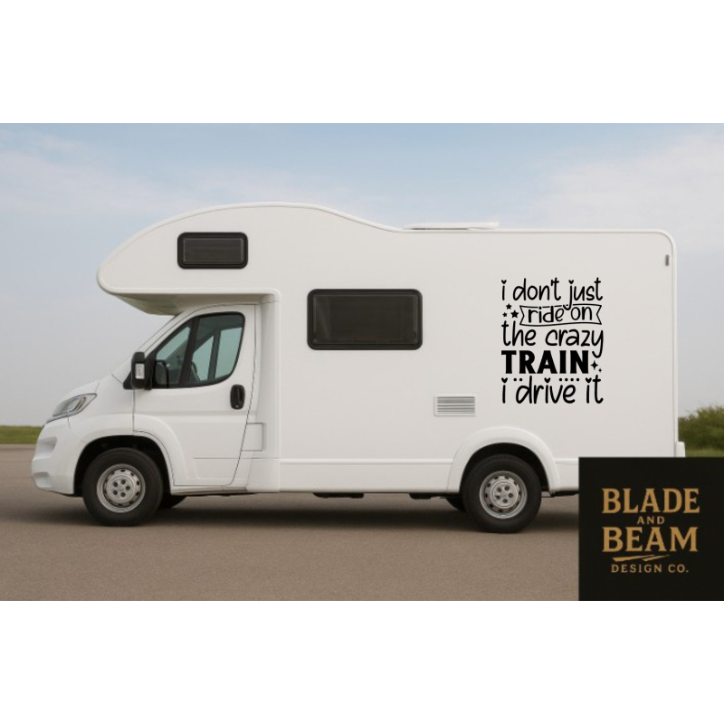 Sticker outdoor Crazy train