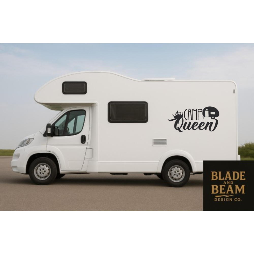 Sticker outdoor Camp Queen 