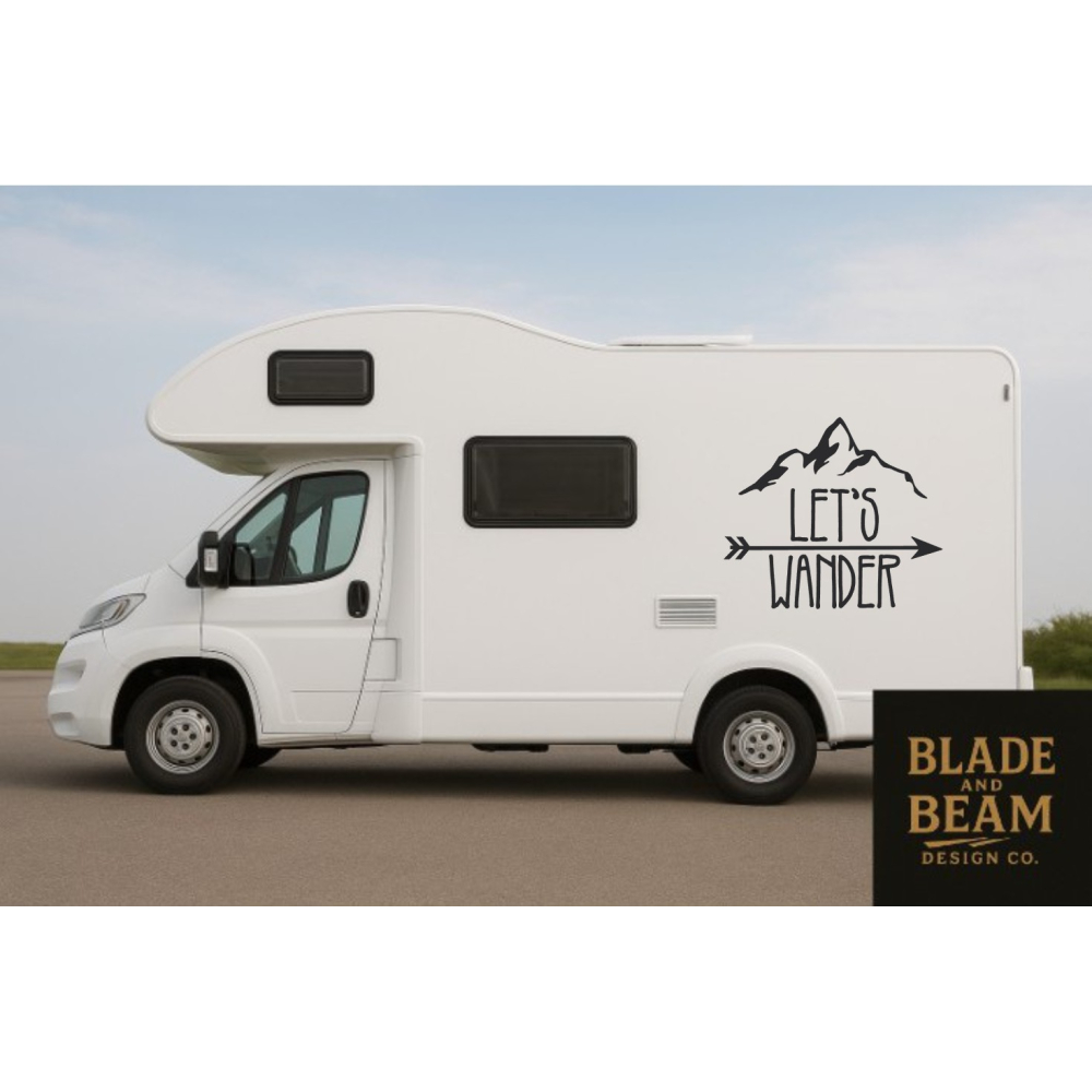 Sticker outdoor Let's wander