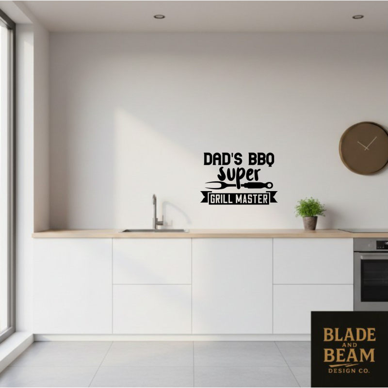 Sticker indoor Dad's BBQ