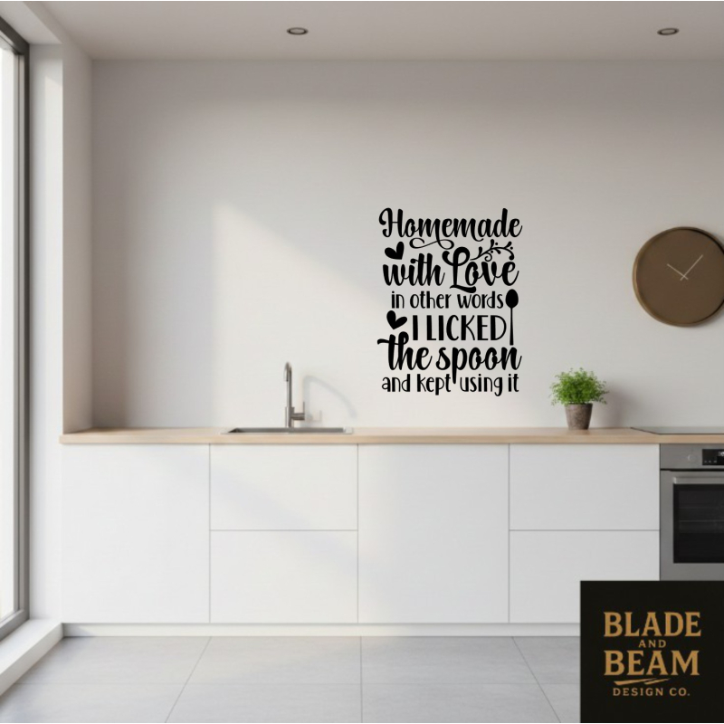 Sticker indoor Homemade with love