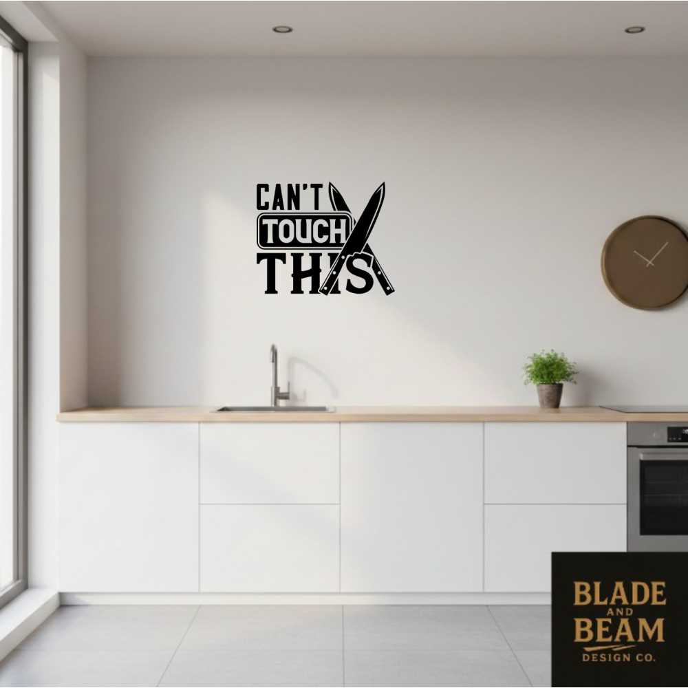 Sticker indoor Can't touch this