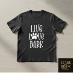 T-shirt Live Love Bark