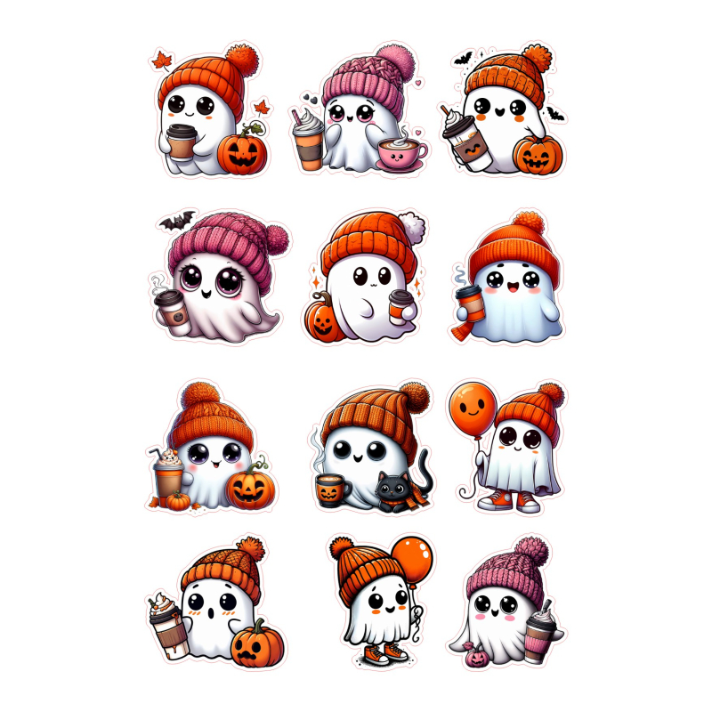 Stickervel Halloweenspookjes