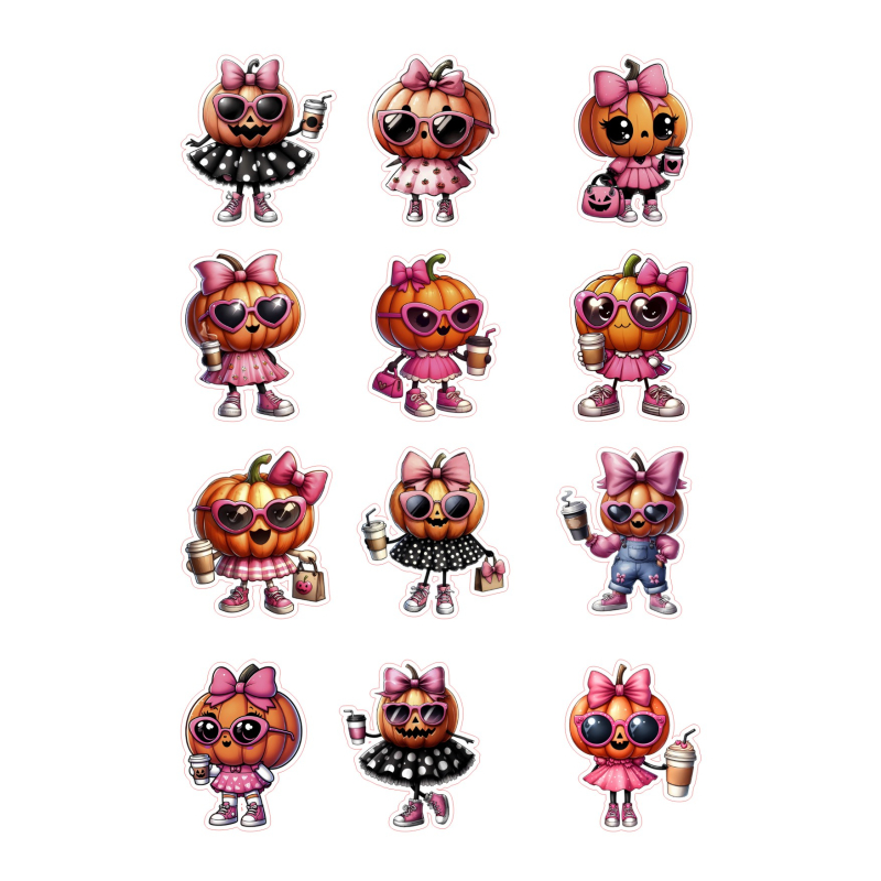 Stickervel Halloweengirlies