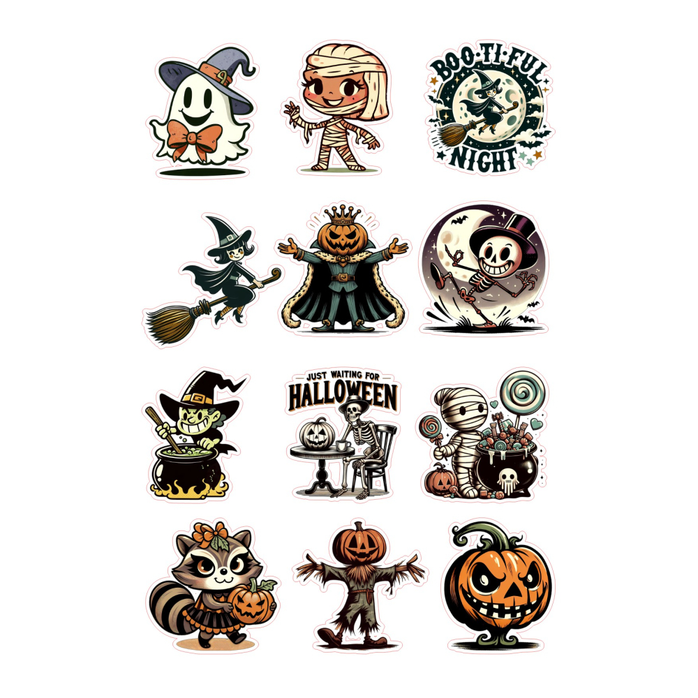 Stickervel Halloweenfiguren 3