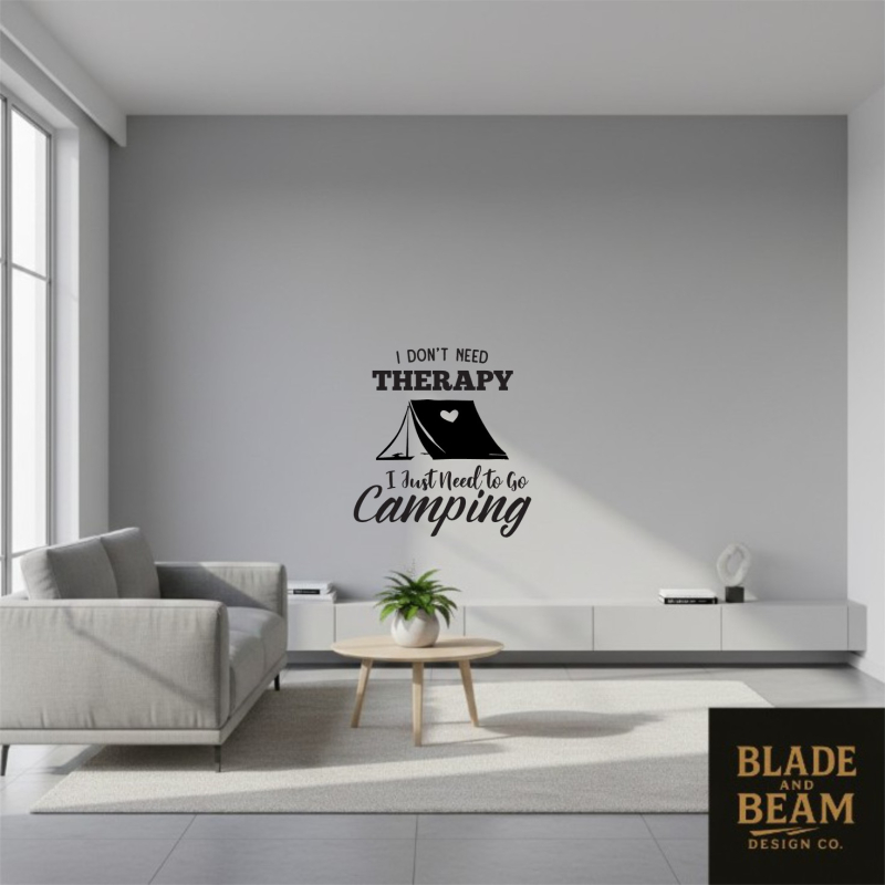 Sticker indoor Camping therapy
