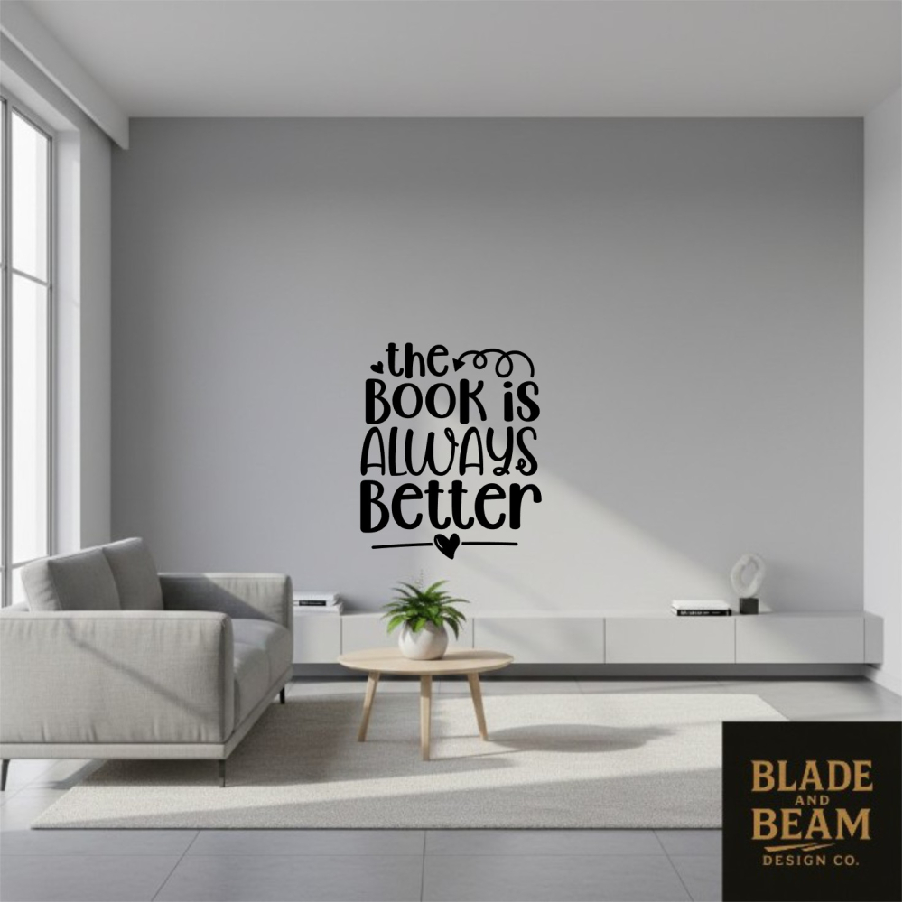 Sticker indoor The book is always better